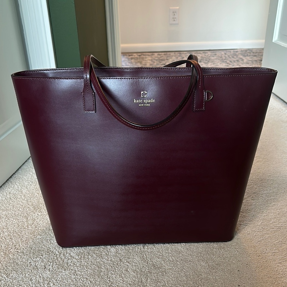 Kate Spade Burgundy Leather Tote